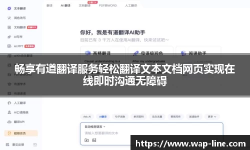 畅享有道翻译服务轻松翻译文本文档网页实现在线即时沟通无障碍